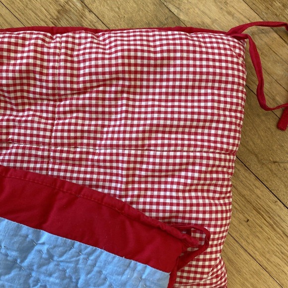 COPY - Pottery Barn Kids Quilted Textured Bumper WINTER WONDERLAND Hard to Find - Picture 8 of 11